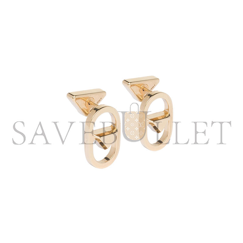 PRADA METAL STUD EARRINGS 